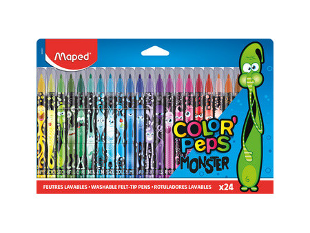 Maped Feutre COLOR'PEPS MONSTER, étui carton de 24