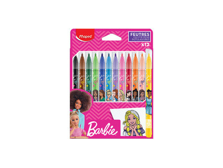 Maped Feutre Barbie, étui en carton de 12