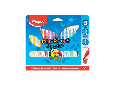 Maped Feutre COLOR'PEPS Jungle, étui en carton de 12