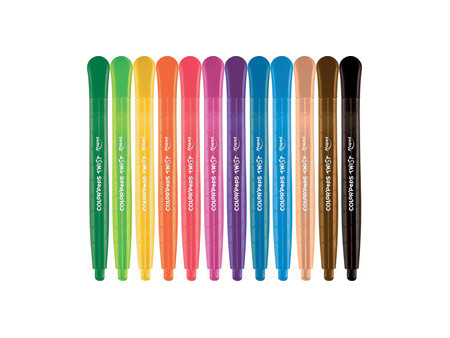 Maped Crayon de cire COLOR'PEPS TWIST, 12 en blister