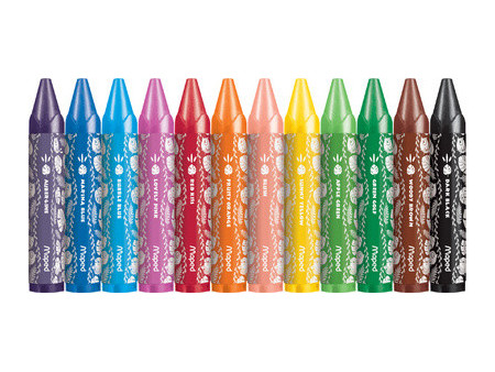 Maped Crayon cire JUNGLE fever JUMBO, étui en carton de 12