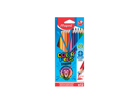 Maped Crayon de couleur COLOR'PEPS STRONG, étui carton de 24