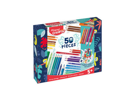 Maped Creativ Kit de coloriage COLOURING KIT, 50 pièces