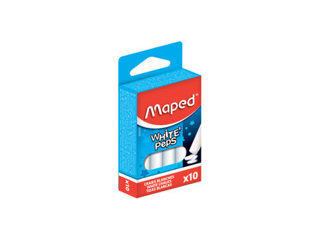 Maped Craie pour tableau WHITE'PEPS, rond, blanc