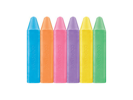 Maped Craie de trottoir COLOR'PEPS, étui de 6 en carton