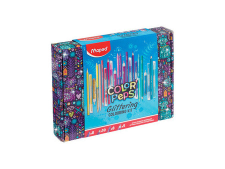 Maped Kit de coloriage Glittering COLOR'PEPS, 31 pièces