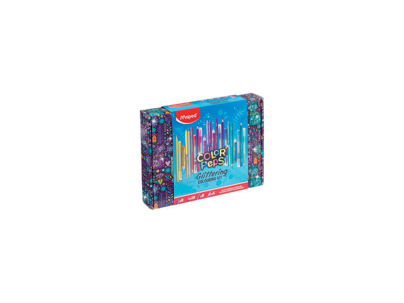 Maped Kit de coloriage Glittering COLOR'PEPS, 31 pièces