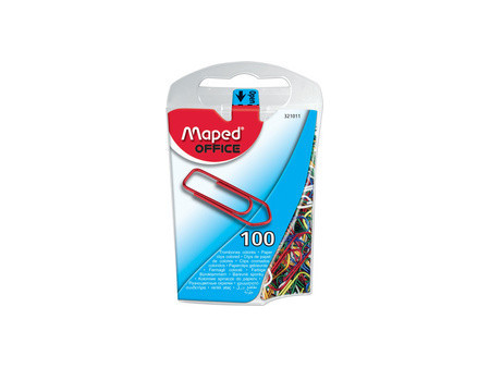 Maped Attache-lettres, acier laqué en couleur, 25 mm