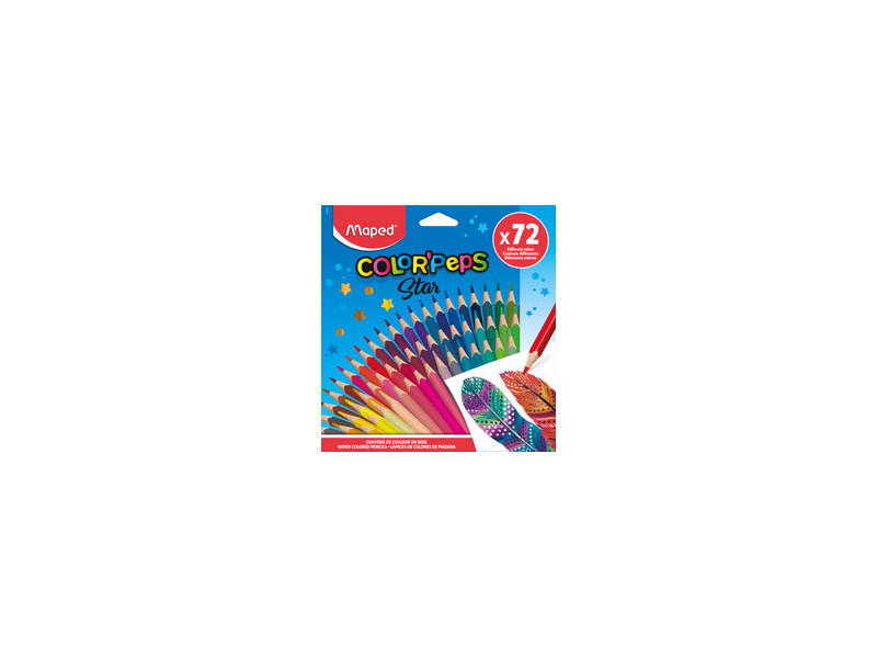 Maped Crayon de couleur COLOR'PEPS Star, étui carton de 12