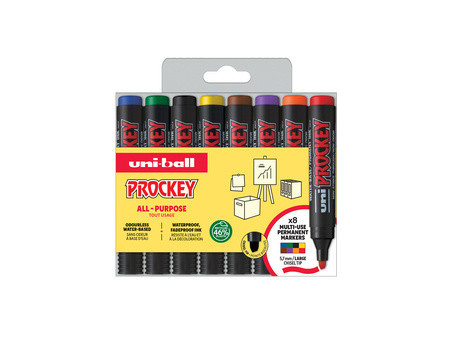 uni-ball Marqueur permanent PROCKEY PM126/4 PF, set de 4
