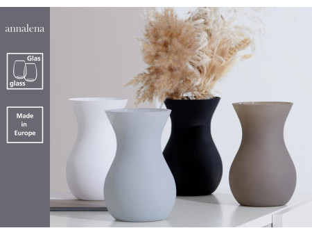 Ritzenhoff & Breker Vase ANNALENA, en verre, gris mat