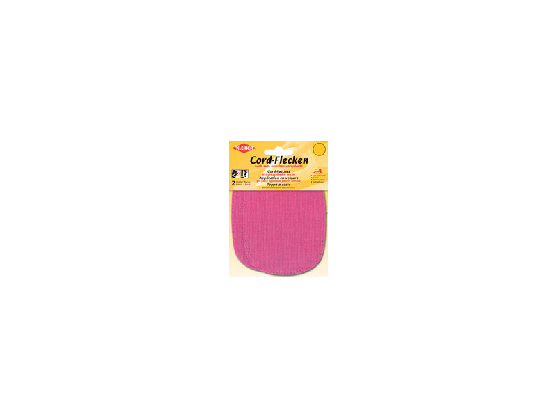 KLEIBER Patch thermocollant en velours côtelé, noir