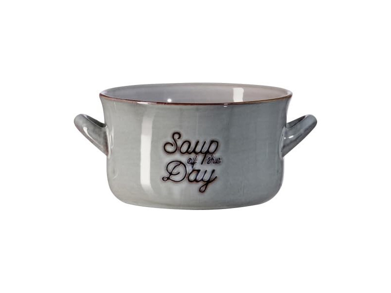 Ritzenhoff & Breker Bol à soupe TASTY Gris, 570 ml
