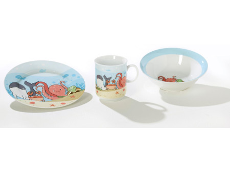 Ritzenhoff & Breker Set de vaisselle MONDE SOUS-MARIN