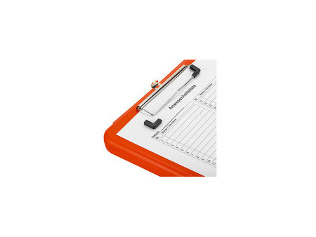 Läufer Porte-bloc à pince Safety, avec compartiment, orange