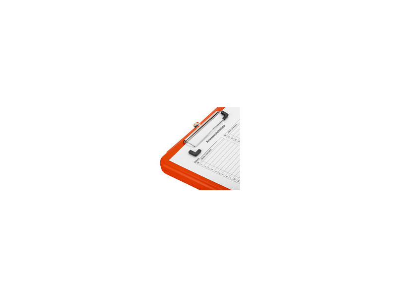 Läufer Porte-bloc à pince Safety, avec compartiment, orange