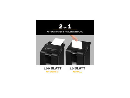 Fellowes Destructeur de documents AutoMax 100M, particules