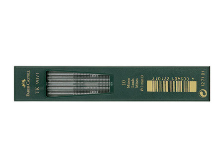 FABER-CASTELL Mines TK 9071, noir profond, degré dureté: 2B
