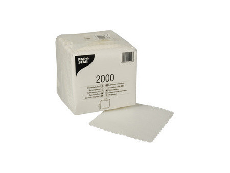 PAPSTAR Sous-tasse, 170 x 170 mm, blanc