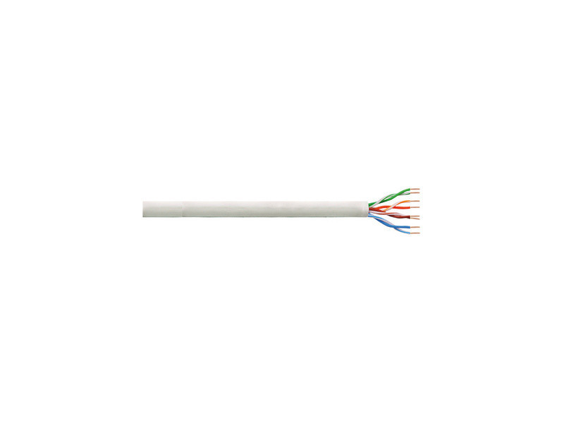 LogiLink Câble Patch, Cat. 6, U/UTP, 100 m, gris clair