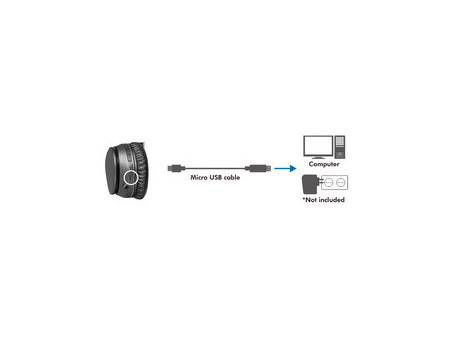 LogiLink Casque BT 5.3 Active Noise Cancelling, noir