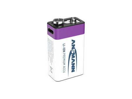 ANSMANN Pile Li-Ion E-bloc avec prise USB-C femelle