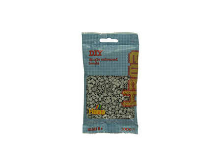 Hama Perles à repasser midi, sachet, gris silex