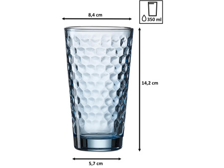 Ritzenhoff & Breker Verre FAVO, 400 ml, bleu
