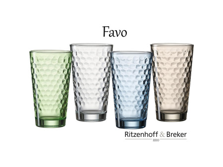 Ritzenhoff & Breker Verre FAVO, 400 ml, transparent