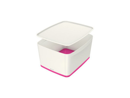 LEITZ Boîte de rangement My Box, 18 litres, blanc / bleu