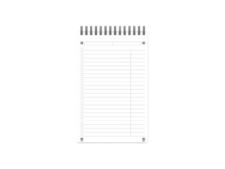 Oxford Bloc-notes à spirale Office 'Task Manager', 125x200mm