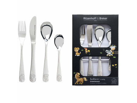 Ritzenhoff & Breker Couverts ANIMAUX DE LA FERME, 4 pièces