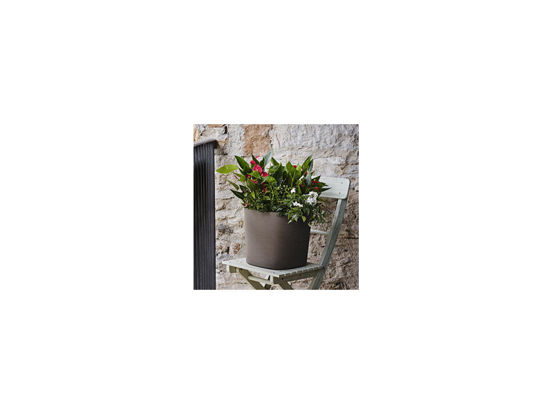 tera Pot de fleurs 'Capri', largeur: 240 mm, forest