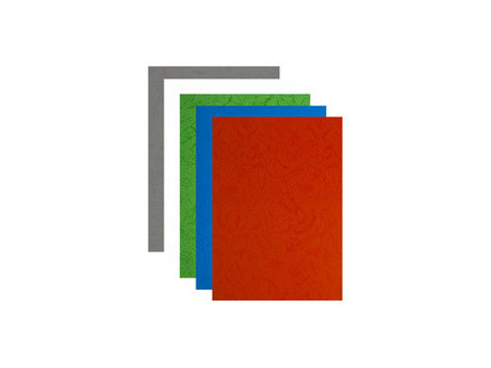pavo Plats de couverture, grain cuir, A4, rouge