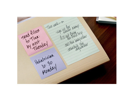 Post-it Bloc-note adhésif Recycling notes, 51x38 mm, assorti