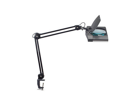 MAUL Lampe loupe à LED MAULvitrum, avec pince, noir