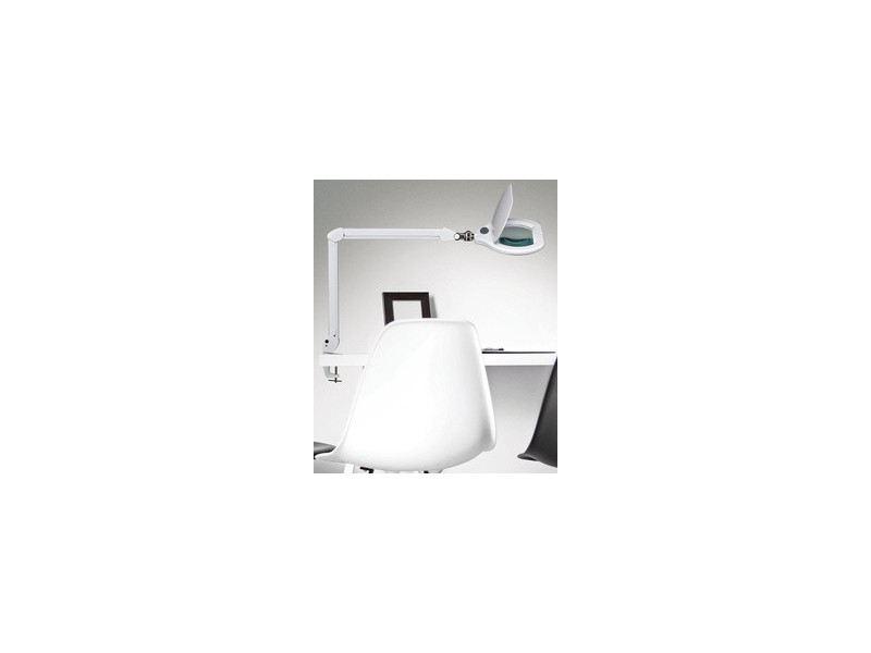 MAUL Lampe loupe à LED MAULcrystal, avec pince, blanc