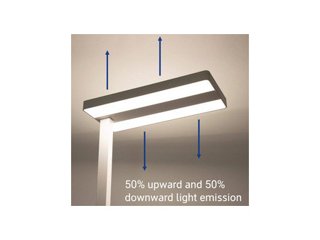 MAUL Lampadaire à LED MAULstudy, variateur, blanc