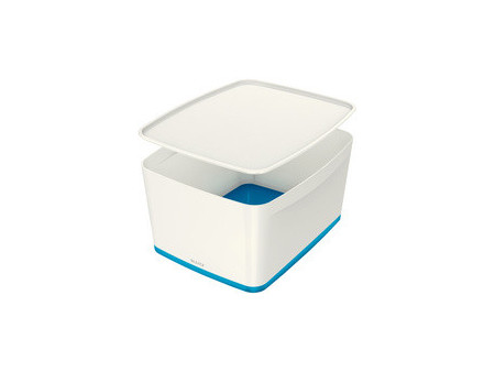 LEITZ Boîte de rangement My Box, 18 litres, blanc / rose