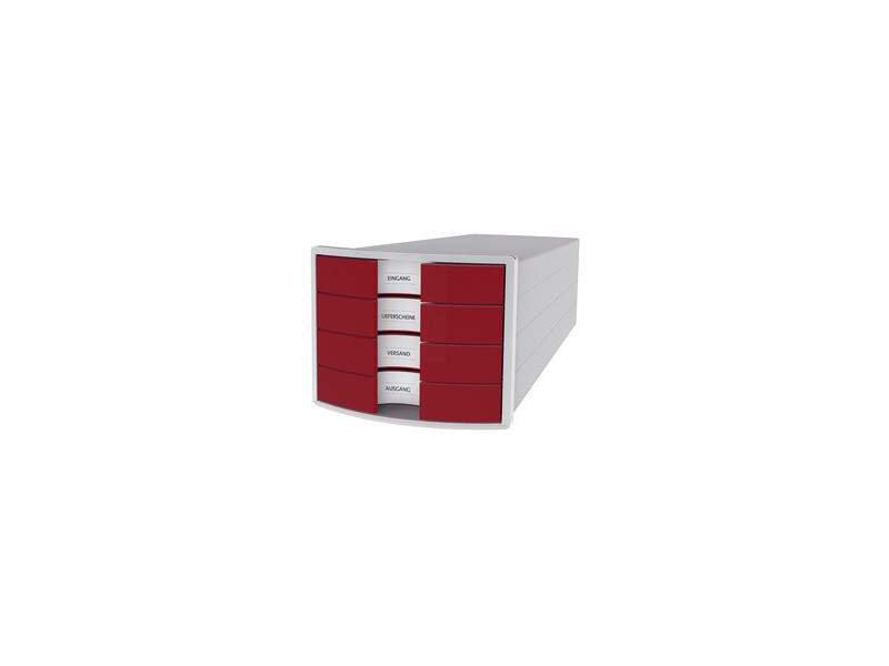 HAN Module de classement IMPULS 2.0, 4 tiroirs, gris/bleu