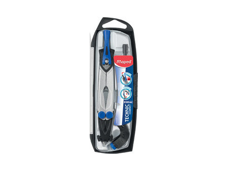 Maped Compas Technic Concept, 4 pièces, bleu