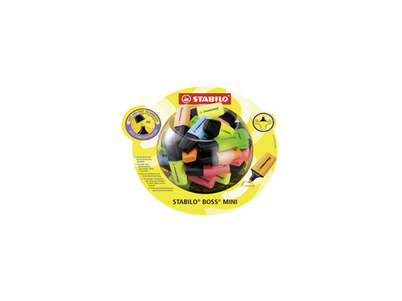 STABILO Surligneur BOSS MINI, présentoir de 50