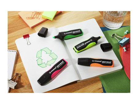 STABILO Surligneur GREEN BOSS, étui en carton de 4