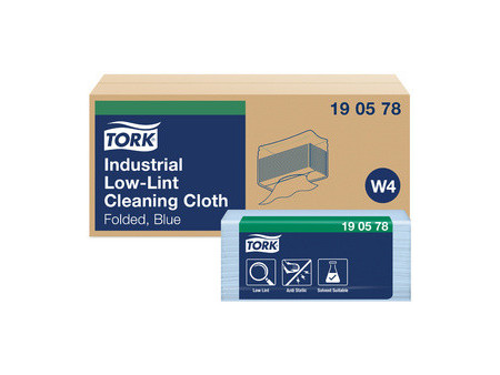 TORK Chiffon de nettoyage industriel, 390 x 324 mm, bleu