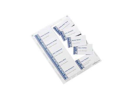 DURABLE Planche d'impression pour badges, 90 x 60 mm, blanc