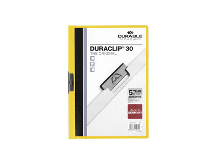 DURABLE Chemise à clip DURACLIP ORIGINAL 30, A4, rouge