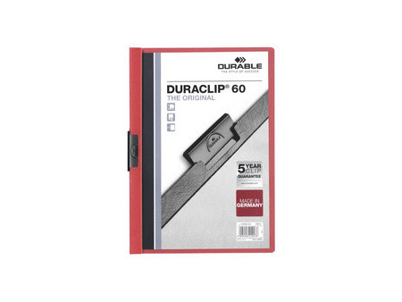 DURABLE DURACLIP ORIGINAL 60 Chemises à pince, A4, gris