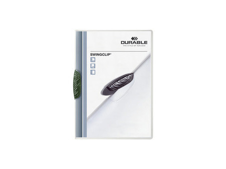 DURABLE Chemise à clip SWINGCLIP, format A4, clip bleu