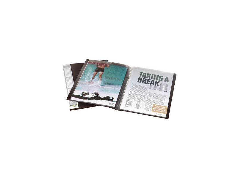 DURABLE Protège-documents DURALOOK, A4, 50 pochettes, noir