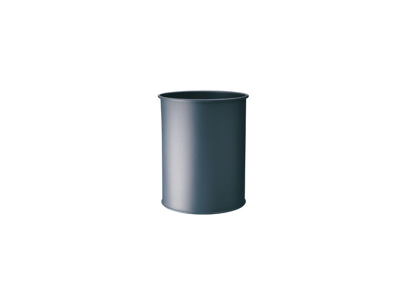 DURABLE Corbeille à papier, rond, 15 litres, anthracite